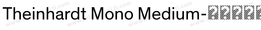 Theinhardt Mono Medium字体转换